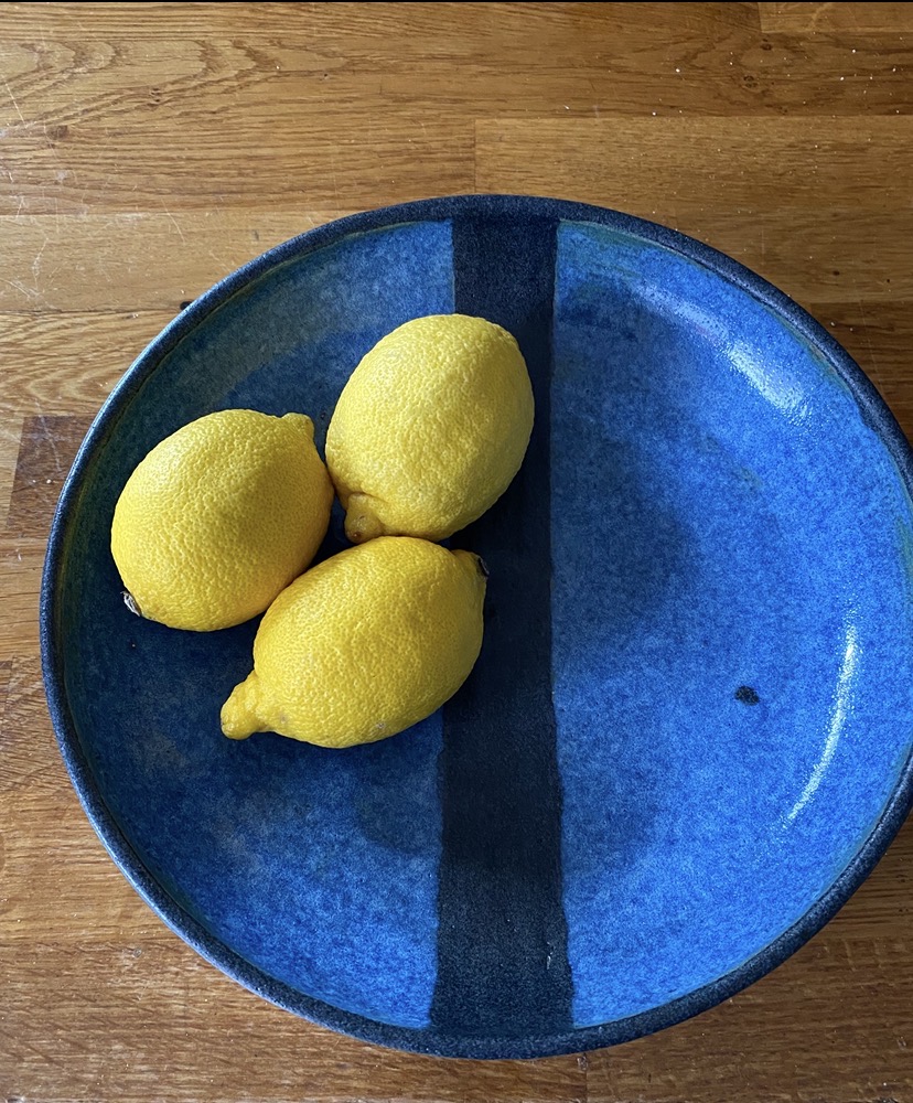 blue bowl